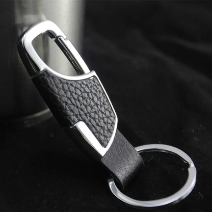 Simple Fashion Creative Trend Leather Keychain Men's Women's Metal Waist Keychain Best Gift Key Ring Car Keychain Jewelry Gifts