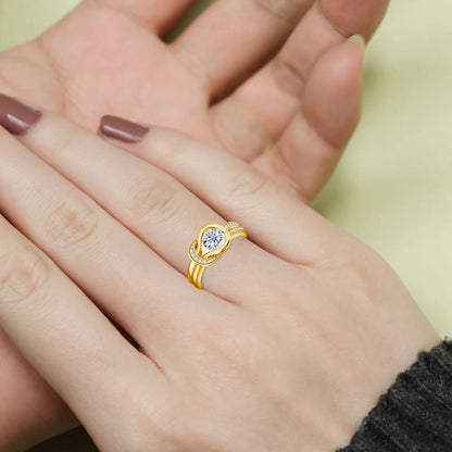 Cross knot Ring 925 Sterling Silver Moissanite Wedding Band Engagement Jewelry Anniversary Gift Sparkling Halo Zircon