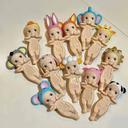 ホットな高品質ソニーエンジェルヒッパーミニフィギュア動物シリーズブラインドボックスPVCおもちゃファンデスクトップ電話車の装飾人形ギフト
