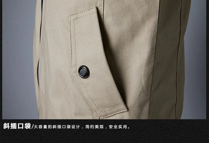 Men's Jacket Casual Fashion Outer Jacket Men's Jacket Men's Spring Autumn 2022 New Stand Up Slim Military Bomber Jacket Men