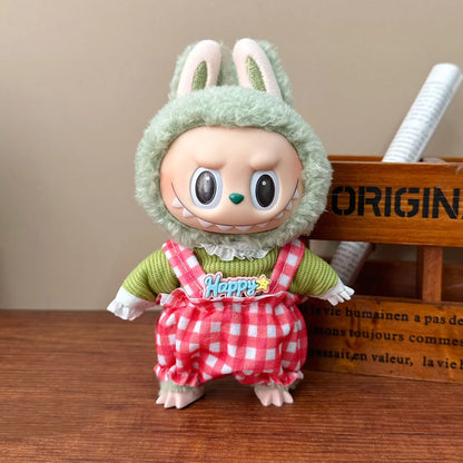 Labubu V2 V1用かわいいドール服セット パーティードレス 小悪魔コスチューム ギフトアクセサリー