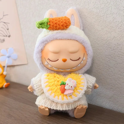 Labubu Clothes For 15/17cm Labubu Plush Idol Doll Sweater Series Clothing Accessories Gift