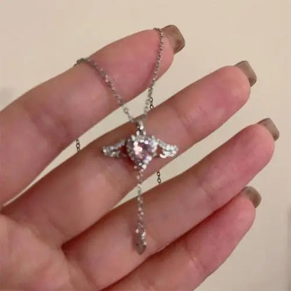 New Fashion Metal Jewelry Three-dimensional Ring Earring Necklace Three Piece Set Creative Design Sense Set Jewelry Ожерелье