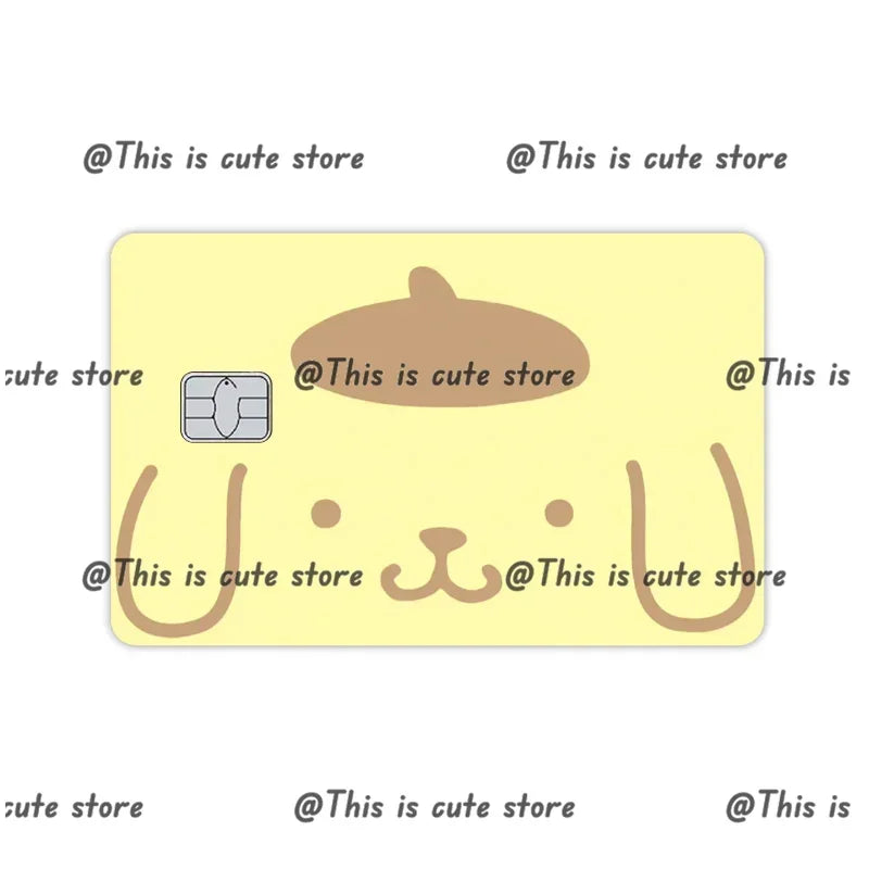 Sanrios Hello Kittys Kuromi Credit Card Skin Stickers for Bank Card Bus Anime Rilakkuma Metro Card Sticker Waterproof Girls Gift