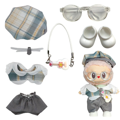 Labubu 1st & 2nd Gen Outfit - 17cm Sitting Vinyl Figure Clothes | Casual Style | Pop Mart Collectible