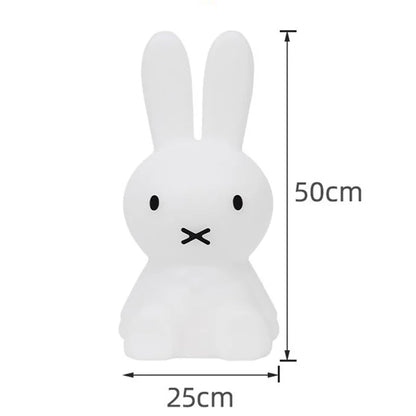 Creative Miffy Night Light Cute Cartoon Charging Home Decor Accessories Bedside Warm Night Light Kawaii Anime Toys Girl Gifts