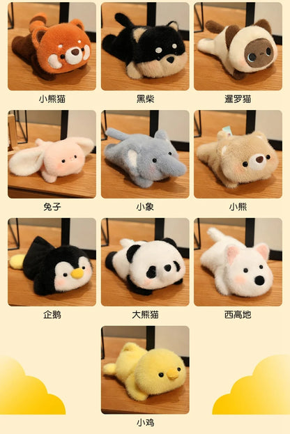 Animals Plush Toys Cute Frog/Duck/Cow/Horse Dolls Soft Birthday Gift For Girls And Children Accompany Appease Stuffed Dolls