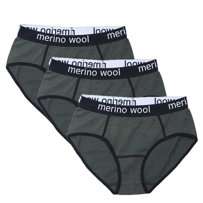 Women's 100% Merino Wool Bikini Brief Merino Underwear Lightweight Briefs Women Sports Active Panties Soft Breathable Anti-Odor