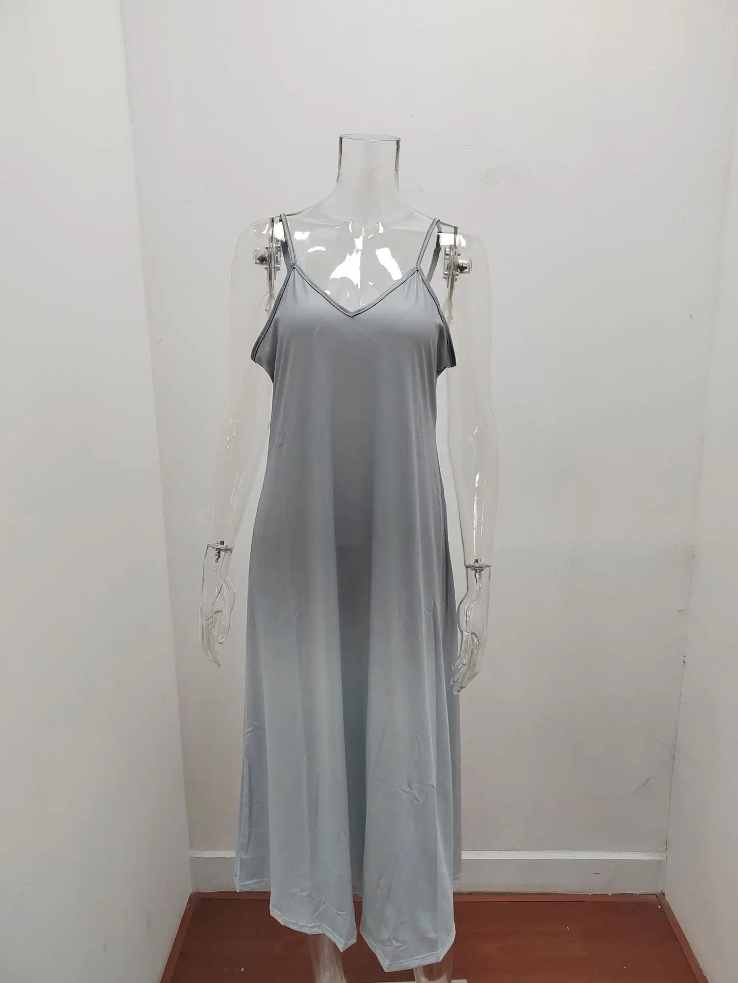 Plus Size 4XL 5XL Women's Summer Casual Loose Strap Dress Sexy Beach Boho Maxi Dress Large Size Long Dresses Female Robe Femme