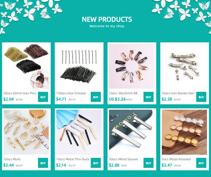 50pcs 50/60/70mm Hair Pin And Clips U Shape For Headpiece Women Girls Hairpins Accessories Bride Wedding Head Jewelry Decoration