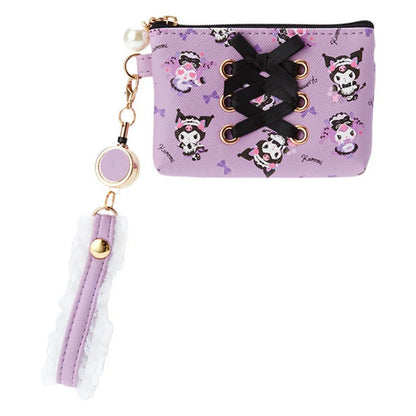Sanrio Cinnamoroll Kuromi My Melody Hello Kitty Kawaii PU Leather Wallet Card Holders Casual Coin Purse Money Bag