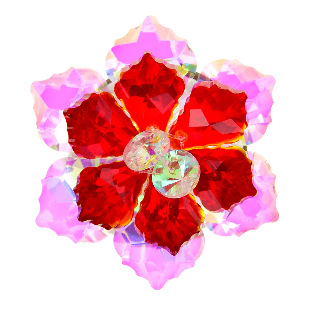 CINDY XIANG Shining Crystal Flower Brooches For Women Handmade Winter Fashion Pin 20 Colors Available Party Accessories