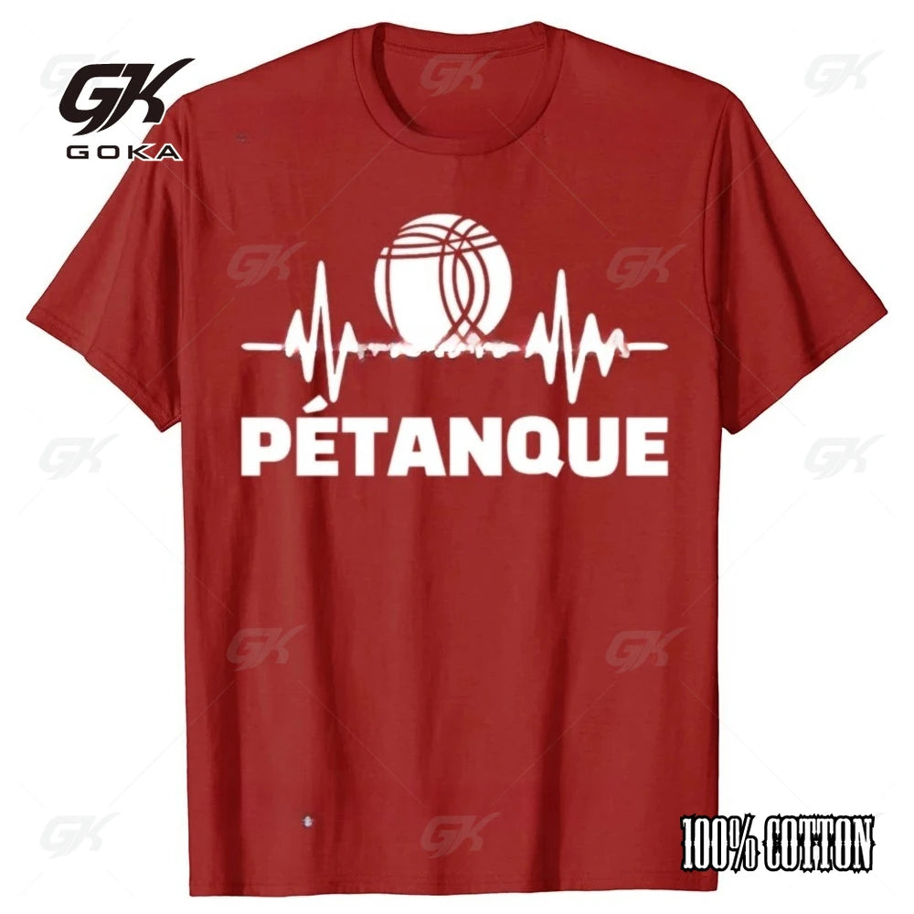 Funny Petanque Boule Graphic Cotton T-shirts Men Women's Fashion Casual Tshirt Loose Breathable Oversized Streetwear T Shirt