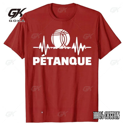 Funny Petanque Boule Graphic Cotton T-shirts Men Women's Fashion Casual Tshirt Loose Breathable Oversized Streetwear T Shirt