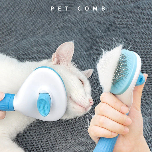ペット犬用ヘアブラシ 猫用コーム グルーミング＆ケア 猫用ブラシ ステンレススチール製コーム 長毛犬用 ペットの掃除 犬用アクセサリー
