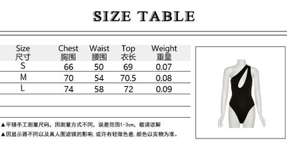 Y2k Summer Sexy Woman Clothes Black Bodysuit One Shoulder Bodycon Sexy Women Cut Out Ladies Overalls Tops Body Femme Bodysuits