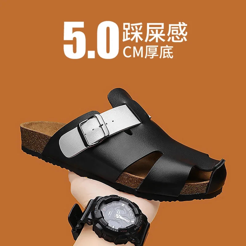 Fashion designer sandals for men-High quality beach shoes comfy non-slip slides luxury slippers free shipping