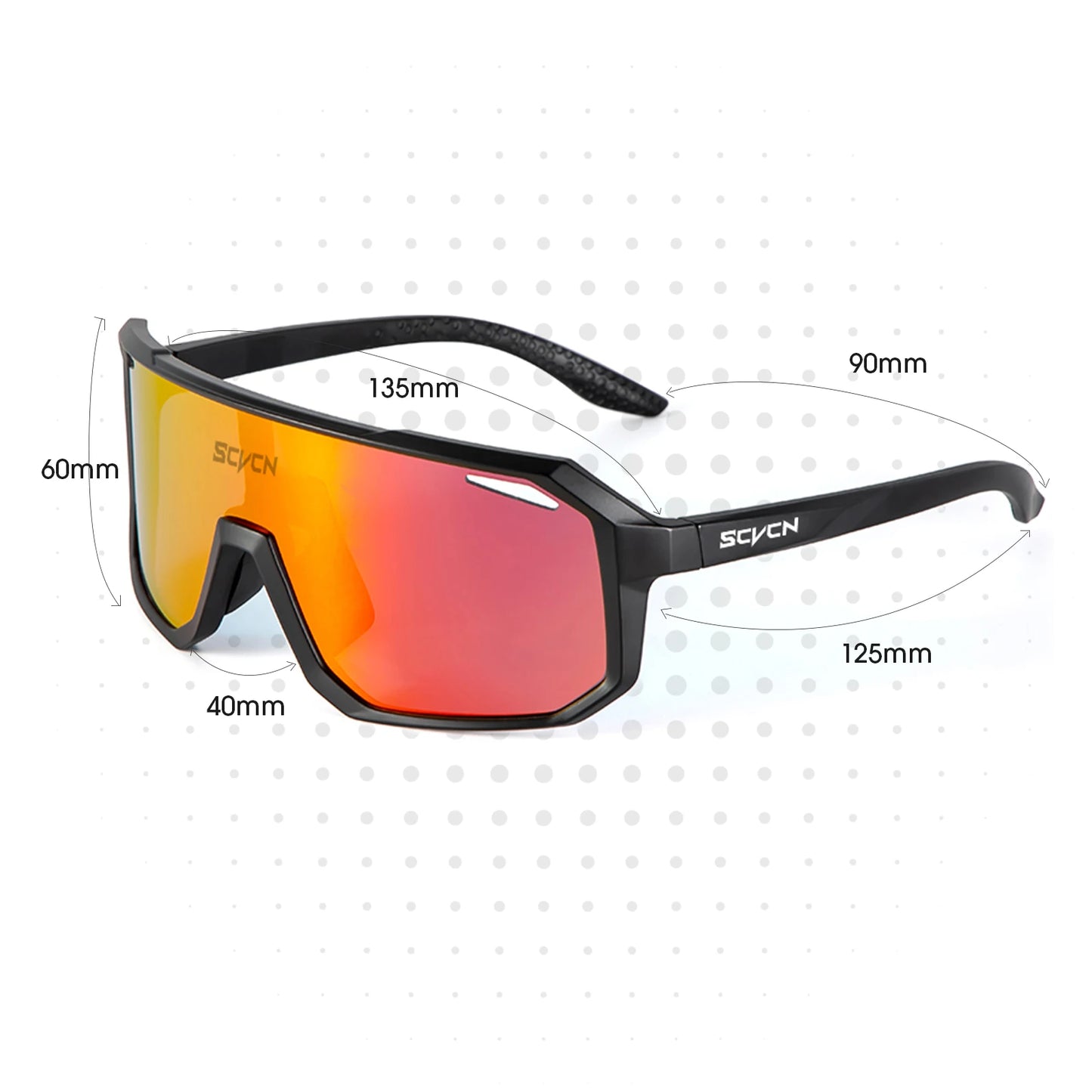 SCVCN サイクリンググラス バイクサングラス メンズ UV400 アイウェア アウトドアスポーツ MTB ゴーグル 自転車 レディース ライディング ハイキング サングラス