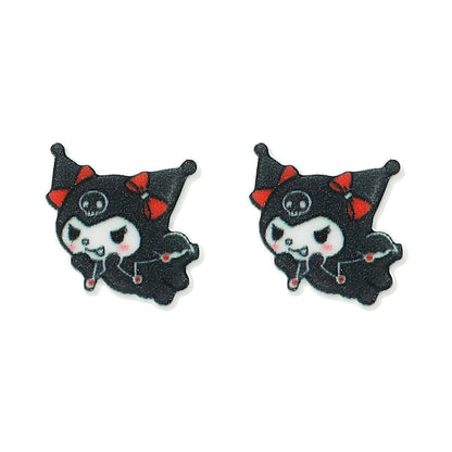 Sanrio Kuromi My Melody Earrings Cute Sweet Exquisite Earrings Campus Girls Jewelry Accessories Gifts