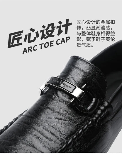 Men Loafers Shoes for Men Luxury Business Dress Shoes Comfy Slip-on Drive Moccasins Footwear Male Brand Leather Boat Shoes Men