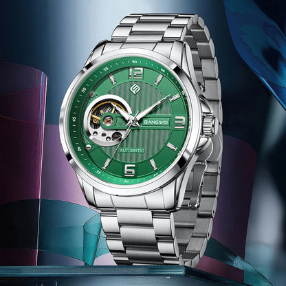 BANGWEI 2025 New Automatic Watches For Men Fashion LIGE Mechanical Mens Watch Waterproof Tourbillon Wristwatches Reloj Hombre