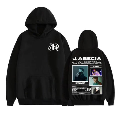 Rapper J Abecia La Verdad Album Tour Hoodies Men Women Harajuku Hip Hop Music Sweatshirt Casual Long Sleeve Pullovers Streetwear