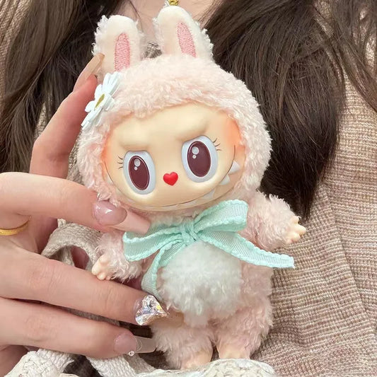 Limited  Kawaii Pink Mokoko 1st Spring Flower Sweetheart Vinyl Doll Backpack Pendant Decoration Doll Amusement Park