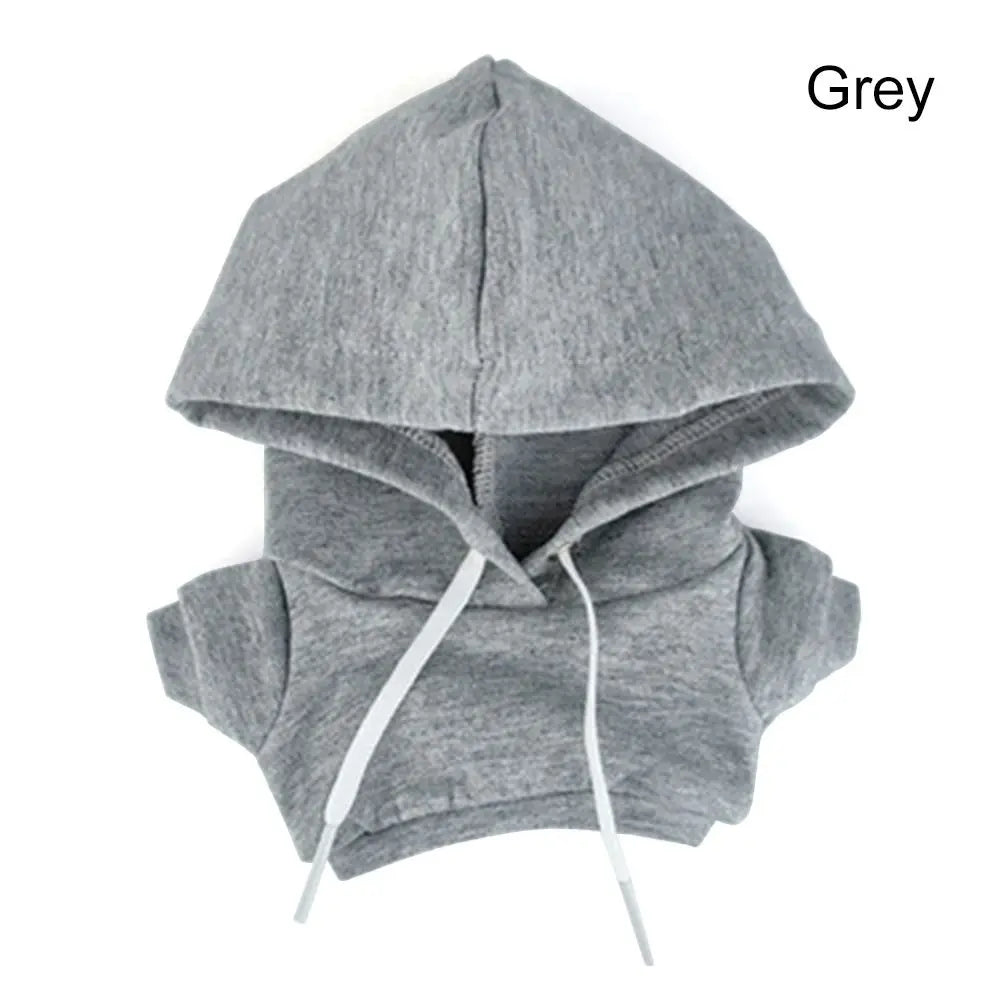 10/15cm/20cm コットンドール用ハンドメイドファッション服パーカー、1/12 BJDドール用スウェットシャツ衣装、1/11 1/12 OB11用トップス