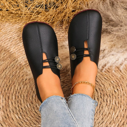 Women Flats Shoes 2025 New Spring Autumn Casual Comfortable Boat Shoes Loafers Round Toe Ballet Outdoor Soft Bottom Flat Shoes