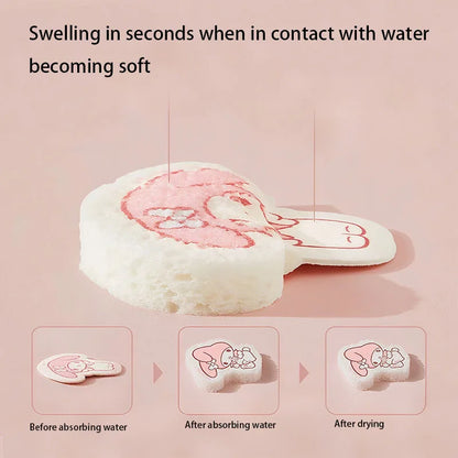 Sanrio Sponge Dishwashing Cleaning Japanese Cartoon Hello Kitty Dish and Chopstick Cleaning Sponge Blocks Kitchen Supplies