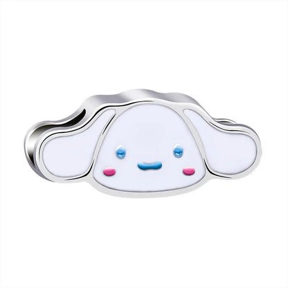 Sanrio Hello Kitty Melody Charming Cartoon Dripping Oil Beads Fit Original Pandora Bracelets Colorful DIY Jewelry Accessories