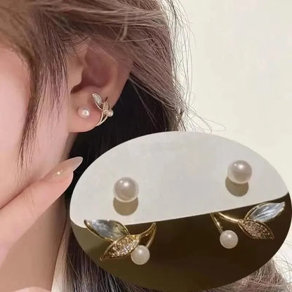 925 Silver Needle Korean Fashion Zircon Geometric Earrings For Women Jewelry 2025 Trending Luxury Crystal Cross Stud Earrings