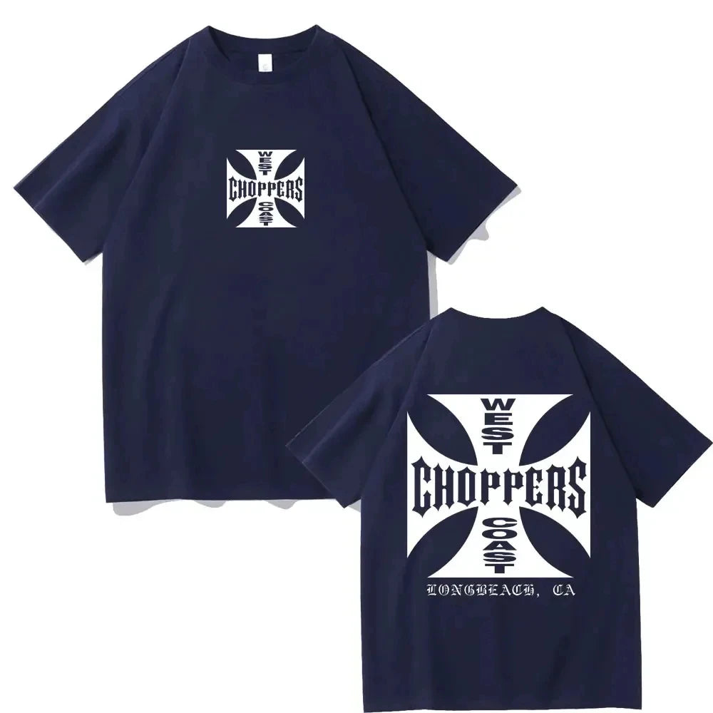 Summer Fashion T Shirt Women Men West Coast Choppers Print T-Shirt Casual Short Sleeve O-Neck Tshirt Vintage Clothing Tee