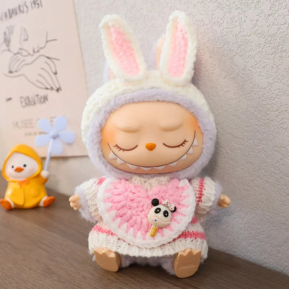 Labubu Clothes For 15/17cm Labubu Plush Idol Doll Sweater Series Clothing Accessories Gift