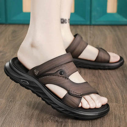 Sandals men with soft soles breathable waterproof anti slip wear-resistant suitable both summer casual wear breathable men shoes