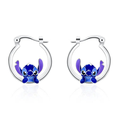 Disney Cartoon Creative Ear Ring Stitch Anime Figure Earrings Gift Set for Best Friends Earring Accessories Jewelry Gifts