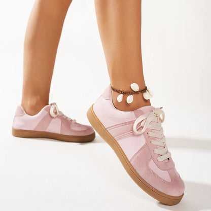 Women Sneakers 2024 Spring Autumn New Fashion Training Comfortable Breathable Sneakers Women Casual Lace Up Flat Shoes for Women