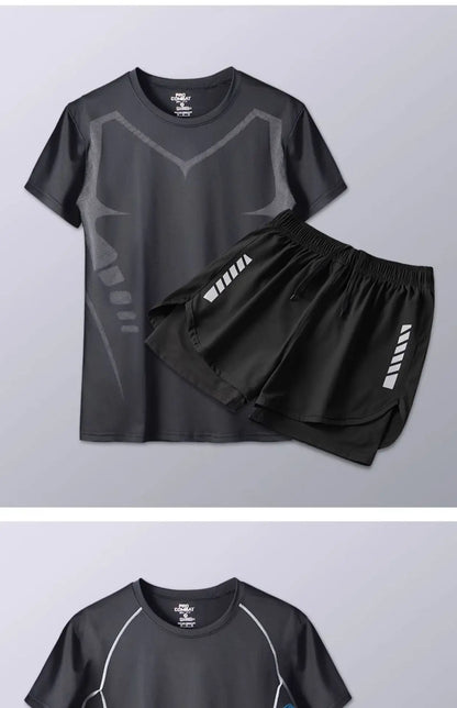 2025 Summer Men's 1-2 Piece Suits Separates Swimsuit Set Anti Embarrassment Swimming Trunks Surfing Beach Wear Sports Clothes