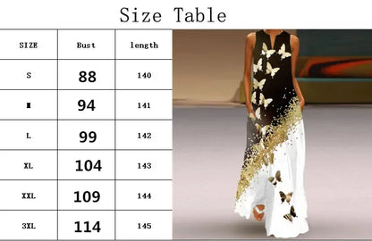 New Floral Pattern Women Long Dresses Summer Sleeveless 3d Flower Printed Street Ladies Maxi Dress 3XL Plus Size Casual Dress