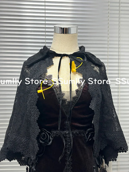 Summer Gothic Grunge Y2k Lace Dress Women Dark Academia Sexy Slim Party Dresses Korean Fashion Design Festival Long Prom Dress