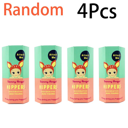 Cberrry blossom series Sonny Angel & Mofusand Blind Box Hippers Mini Figure Shark Cat Action Toy For Fan Children Christmas Gift