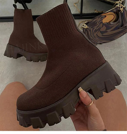 Women's Sneaker Fashion Platform Sneakers For Women's Sports Shoes With Heels Casual Zapatillas Mujer White Shoes Woman Footwear