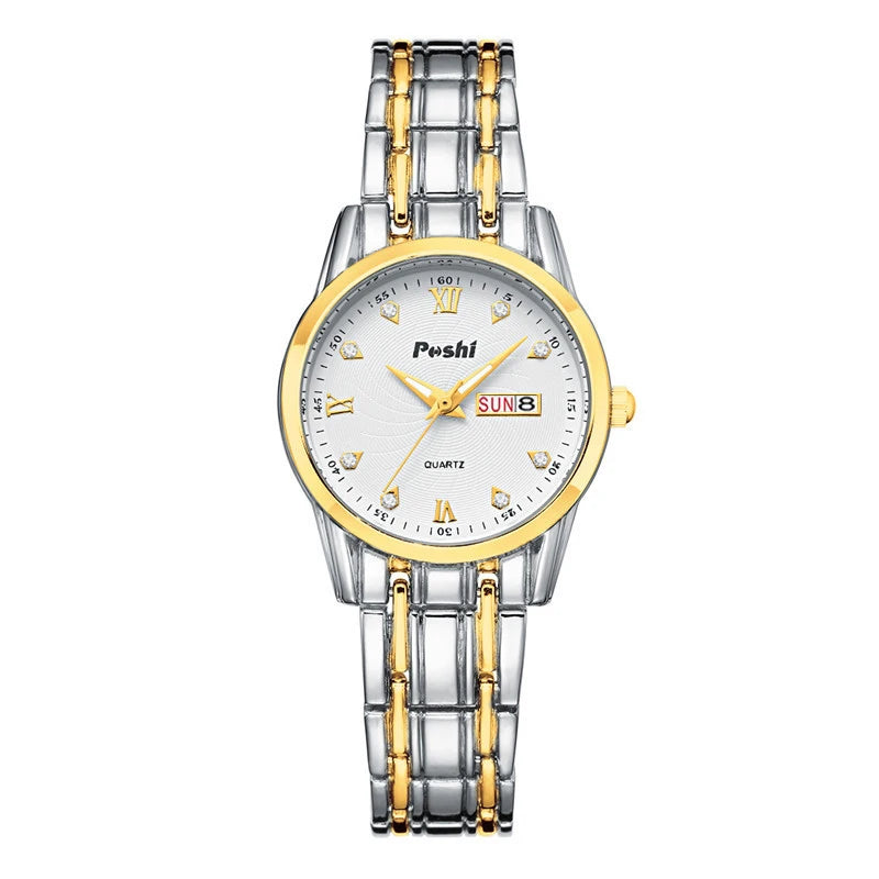 Luxury Women Watches Luminous Waterproof Fashion Ladies Quartz Watch Simple Scale Gold Plated Female Business Wristwatch Clock