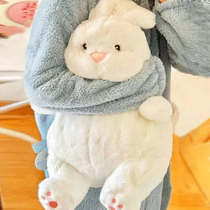 巨大な怠け者のウサギの人形 柔らかいぬいぐるみ かわいい白いウサギの動物のおもちゃ 赤ちゃんの睡眠枕 クッション 子供 女の子 誕生日プレゼント かわいい装飾