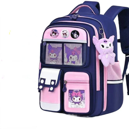 Cartoon kuromi My melody Cinnamoroll kawaii children's schoolbag student burden-reducing large-capacity backpack school supplies