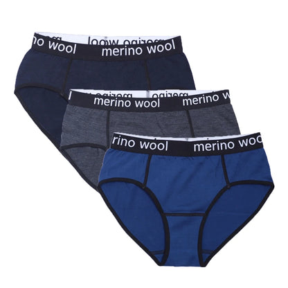 Women's 100% Merino Wool Bikini Brief Merino Underwear Lightweight Briefs Women Sports Active Panties Soft Breathable Anti-Odor