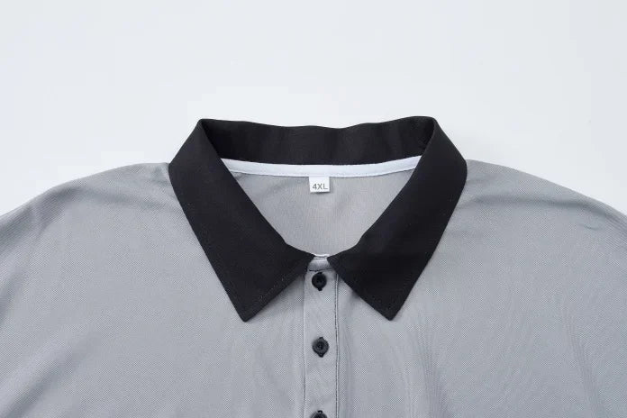 Summer Men's Casual Polo Shirt Large Size 1XL-7XL Short-sleeved Tees Lapel Business Breathable Soft T-shirt Male Tops Clothes