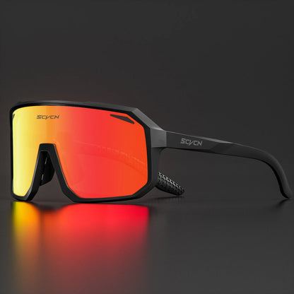 SCVCN サイクリンググラス バイクサングラス メンズ UV400 アイウェア アウトドアスポーツ MTB ゴーグル 自転車 レディース ライディング ハイキング サングラス