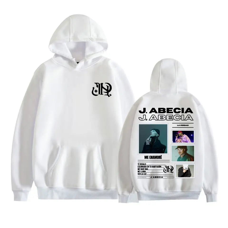 Rapper J Abecia La Verdad Album Tour Hoodies Men Women Harajuku Hip Hop Music Sweatshirt Casual Long Sleeve Pullovers Streetwear