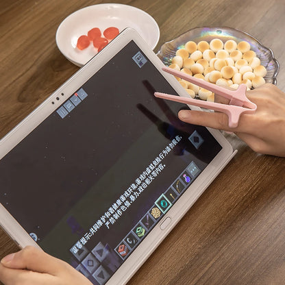 1pc Finger Chopsticks Game Player Snack Chopstick Holder Plastic Game Finger Cover Game Controller Training Learning Chopsticks